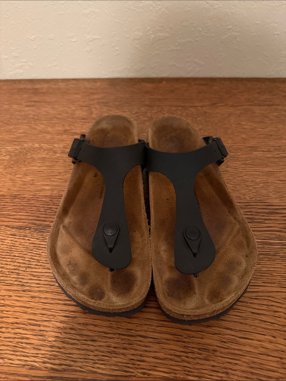 Birkenstock Black T-Bar Toe-Post Sandals